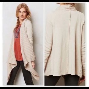 Anthropologie Saturday Sunday Cascado Open Waterfall Knit Cardigan